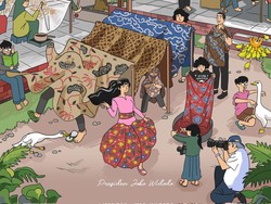 Gaya Menteri PUPR Jadi Fotografer Muncul di Poster Karikatur Jokowi