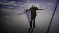 Aktor Morgan Freeman berbicara saat upacara pembukaan Piala Dunia di Stadion Al Bayt di Al Khor, Qatar, Minggu (20/11/2022). (AP Photo/Hassan Ammar)  