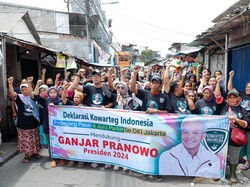Pedagang Pasar-Juru Parkir di Jakarta Dukung Ganjar Jadi Presiden 2024