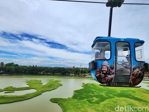 Sensasi Naik Kereta Gantung di TMII Usai Renovasi