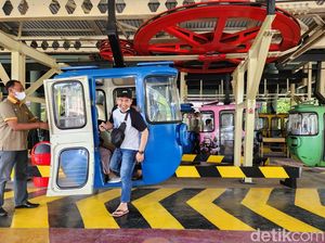 Wahana Kereta Gantung di TMII Masih Favorit, Begini Antreannya