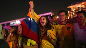 Begini Suasana Nobar Laga Pembuka Piala Dunia 2022 Qatar Vs Ekuador