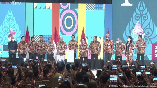 Musyawarah Nasional ke-17 HIPMI, Surakarta, 21 November 2022. (Tangkapan layar Youtube Sekretariat Presiden RI)