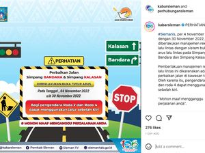 Ada Buka Tutup Lalin di Jalan Simpang Bandara-Kalasan Sleman, Lur!
