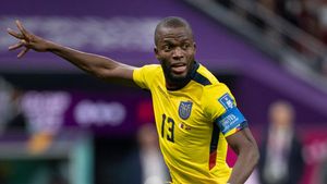 Potret Enner Valencia Pencetak Gol Perdana Piala Dunia 2022 Qatar