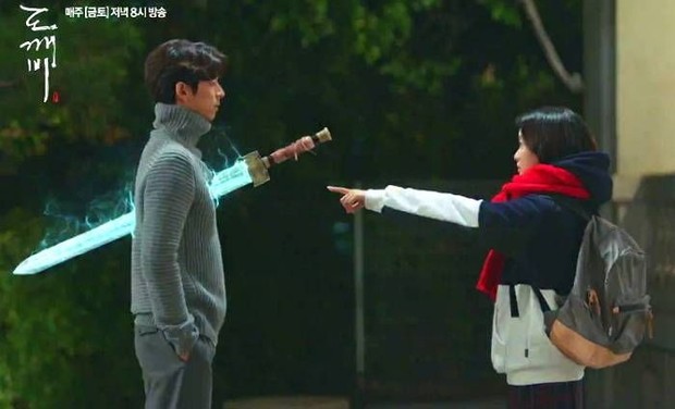 Potret pedang di drama Goblin