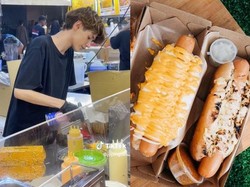 Saking Gantengnya, Penjual Hotdog Ini Disebut Mirip Aktor Hollywood