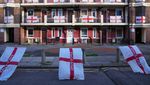Puluhan Bendera Inggris Mejeng di London Jelang Laga Lawan Iran
