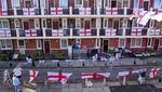 Puluhan Bendera Inggris Mejeng di London Jelang Laga Lawan Iran