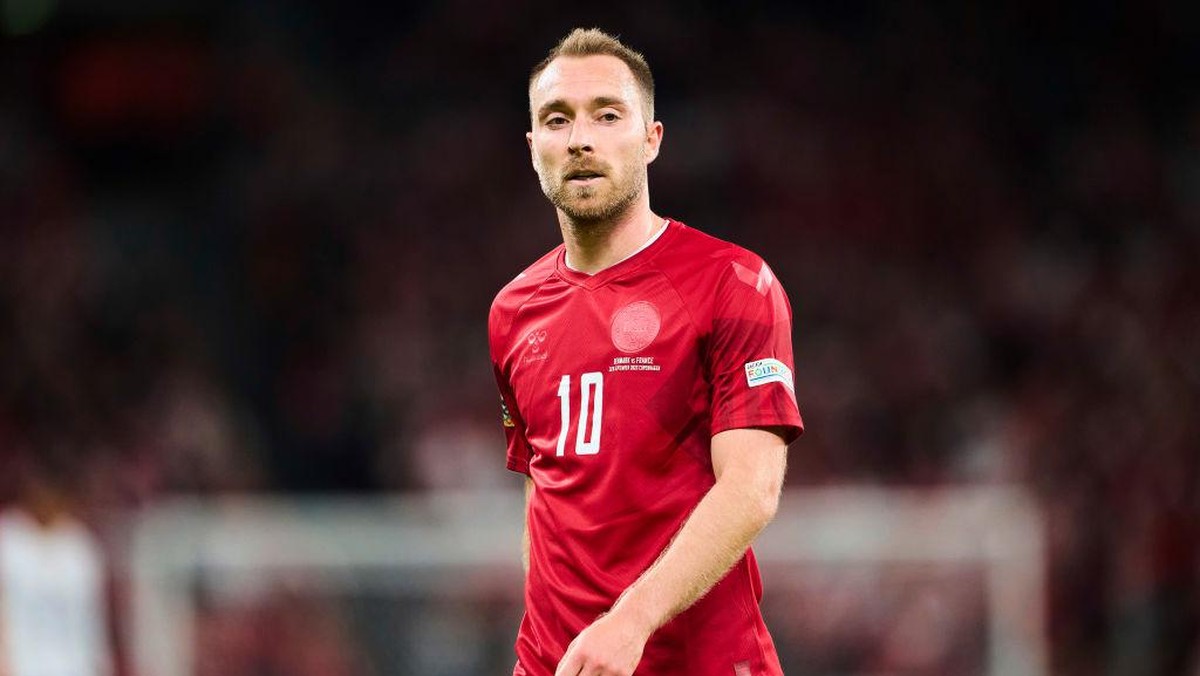 Susunan pemain Denmark vs Tunisia (Foto: FrontzoneSport via Getty Images/Lars Ronbog)D
