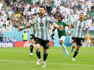 Argentina Vs Arab Saudi: Messi Bawa Tim Tango Unggul di Babak I