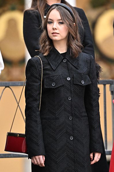MONTE-CARLO, MONACO - NOVEMBER 19: (EDITORS NOTE : NO TABLOIDS). Princess Alexandra of Hanover attends the Monaco National Day on November 19, 2022 in Monte-Carlo, Monaco. (Photo by David Niviere/PLS Pool/Getty Images)