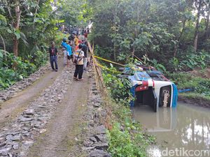 Suasana Terkini TKP Laka Bus Maut Tewaskan 8 Orang di Gunung Pegat Wonogiri
