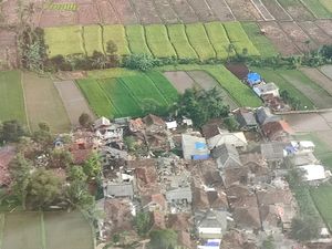 Melihat Wajah Cianjur dari Udara Usai Dilanda Gempa M 5,6