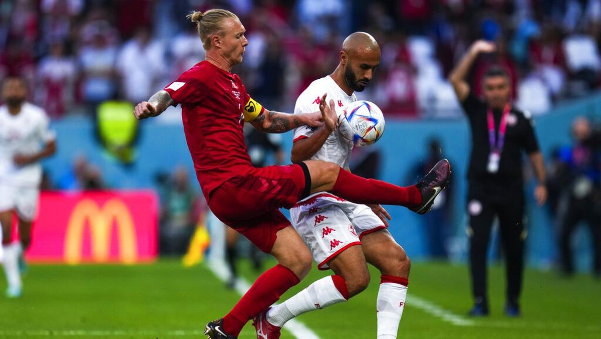 Denmark vs Tunisia masih 0-0 di babak pertama Piala Dunia 2022 (Foto: AP/Manu Fernandez)