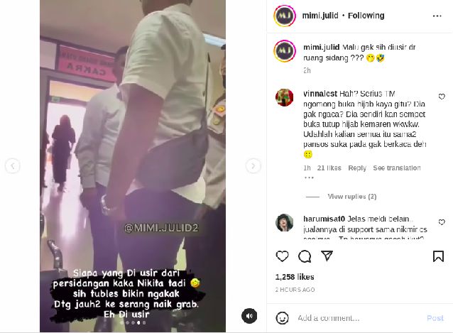 Sosok diduga Isa Zega keluar ruangan usai diusir