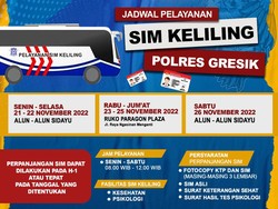 Simak, Lur! Jadwal Mobil SIM Keliling Gresik hingga 26 November 2022