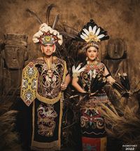 Potret Prewedding Kaesang Dan Erina Gudono Saat Memakai Baju Adat Dayak