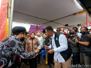 Mensos Risma Resmikan Instalasi Air yang Bisa Langsung Diminum di Ponjong