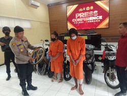 Curi 6 Motor Demi Biaya Obat Ibu, Pasutri Jember Dibekuk di Jembrana