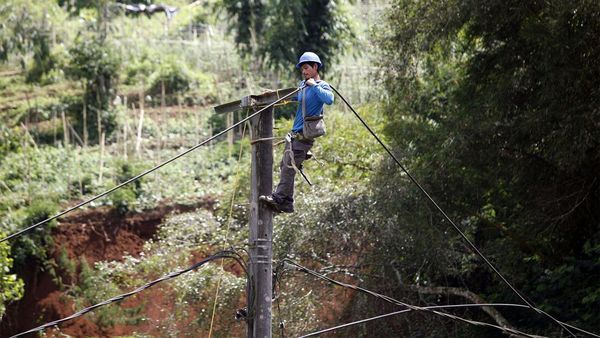 PLN Gercep Perbaiki Jaringan Listrik di Cianjur