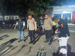 Polisi Amankan 28 Pemuda Hendak Tawuran di Tangerang, 17 Sajam Disita