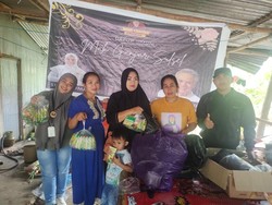 Mak Ganjar Dirikan Dapur Umum untuk Korban Tanah Longsor di Gowa