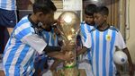 Semangat Piala Dunia Hiasi Permukiman di India