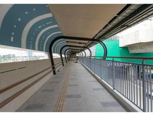 Potret Jembatan Layang MRT-Poins Square yang Hampir Rampung