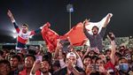Antusias Buruh Migran Nobar Piala Dunia dari Hasil Keringat