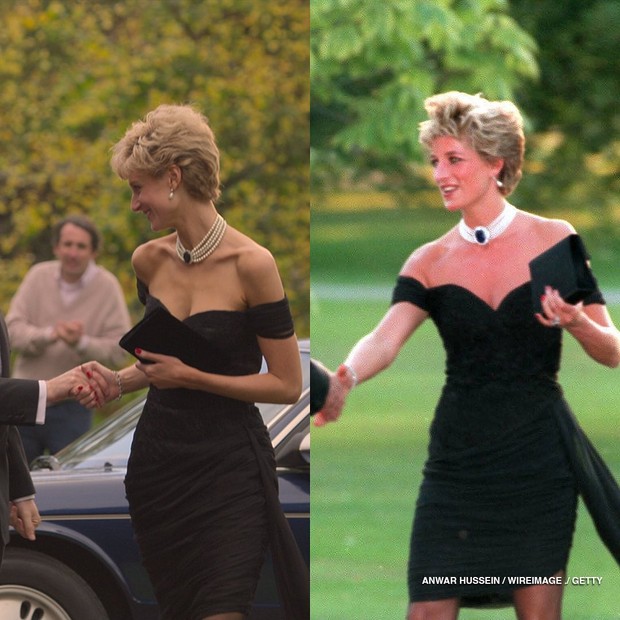 Foto: instagram.com/thecrownnetflix Revenge Dress Putri Diana/