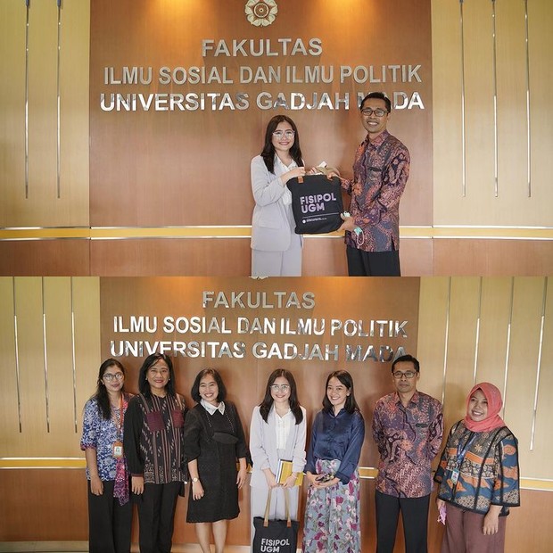 Gaya Prilly Latuconsina saat menjadi dosen tamu di UGM