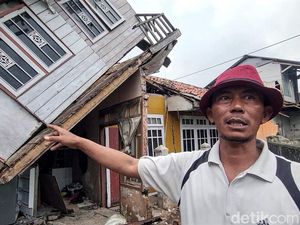Kisah Dramatis di Balik Rumah Miring Supyandi Imbas Gempa Cianjur