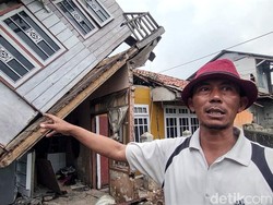 Cerita di Balik Rumah Miring Supyandi Imbas Gempa Cianjur