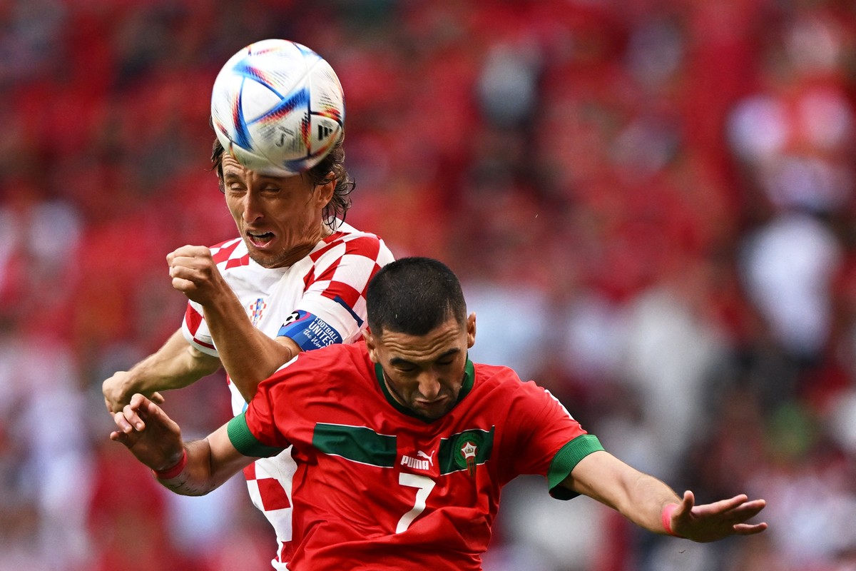 Kroasia ditahan Maroko 0-0 di Piala Dunia 2022. (Foto: AFP via Getty Images/MANAN VATSYAYANA)