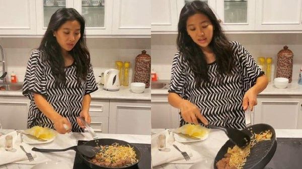 Potret Dapur Olivia Zalianty yang Bernuansa Putih Elegan