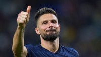 Giroud kini sudah koleksi 51 gol dari 113 penampilan bersama Timnas Prancis, alias jadi top skor Prancis sepanjang masa samai jumlah golnya Thierry Henry. Bahkan masih punya peluang untuk lewati Henry di Piala Dunia 2022 ini! (Getty Images)