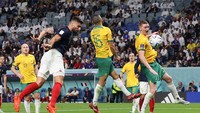 Olivier Giroud cetak dua gol untuk kemenangan Prancis atas Australia 4-1 di Grup D Piala Dunia 2022, Rabu (23/11) dini hari WIB (Getty Images)