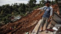 Penampakan Longsor Imbas Gempa di Desa Cijedil Cianjur