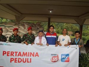 Pertamina Salurkan Bantuan 12 Ton Beras untuk Korban Gempa Cianjur