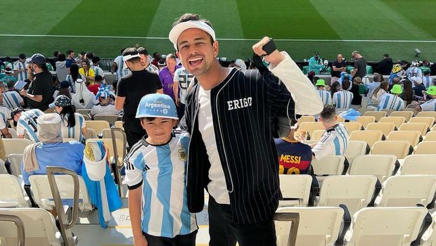 Raffi Ahmad dan Rafathar di Piala Dunia 2022