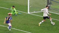 Gol kedua Jerman dianulir wasit berdasarkan pertimbangan Video Assistant Referee (VAR). Havertz dinilai offside sebelum membobol gawang Jepang. Skor tetap tak berubah 1-0 untuk Nationalelf yang bertahan hingga turun minum.