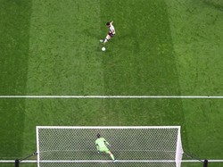 Timnas Jerman unggul 1-0 atas Jepang pada babak pertama pertandingan Piala Dunia 2022. Gol dicetak Ilkay Guendogan dari titik putih.