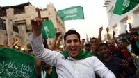 Suka Cita Suporter Arab Saudi Usai Taklukkan Argentina