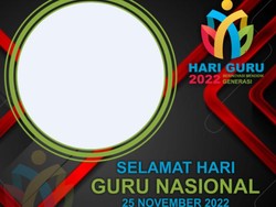 25 Twibbon Hari Guru Nasional 2022 Keren Disertai Doa dan Harapan