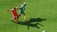 Laga Piala Dunia 2022 antara Swiss vs Kamerun masih 0-0 di babak pertama. Kamerun lebih banyak menciptakan peluang berbahaya.