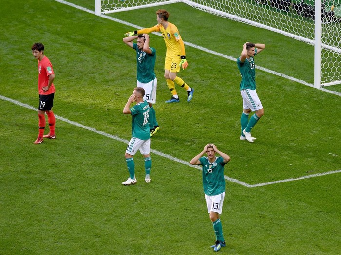 Mimpi buruk timnas Jerman di Piala Dunia 2018 kembali terulang saat melawan Jepang di Piala Dunia 2022. Saat itu Jerman kalah 0-2 dari Korea Selatan.