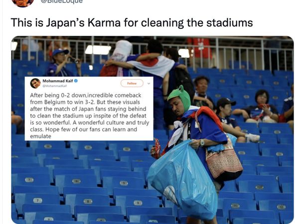 Viral Fans Jepang Bersih-bersih Stadion Usai Jerman Dihajar