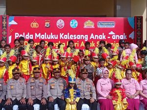 Polda Maluku Deklarasi Anti Kekerasan Anak yang Digagas Polwan-Bhayangkari