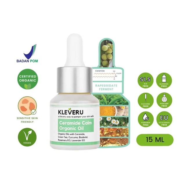 Face Oil Ceramide Calm Face Oil dari Kleveru juga diklaim bisa menjaga kesehatan skin barrier